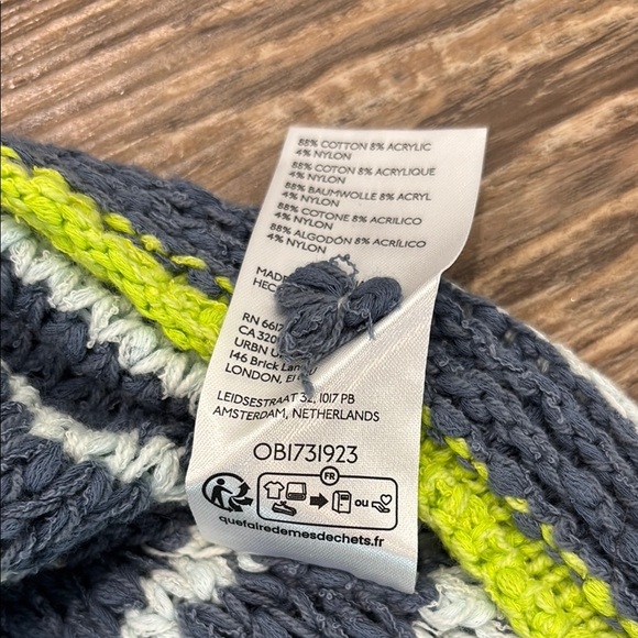 Pilcro Swing Knit Sweater Tank Women's Size Small Blue Cream and Yellow EUC - Picture 5 of 8